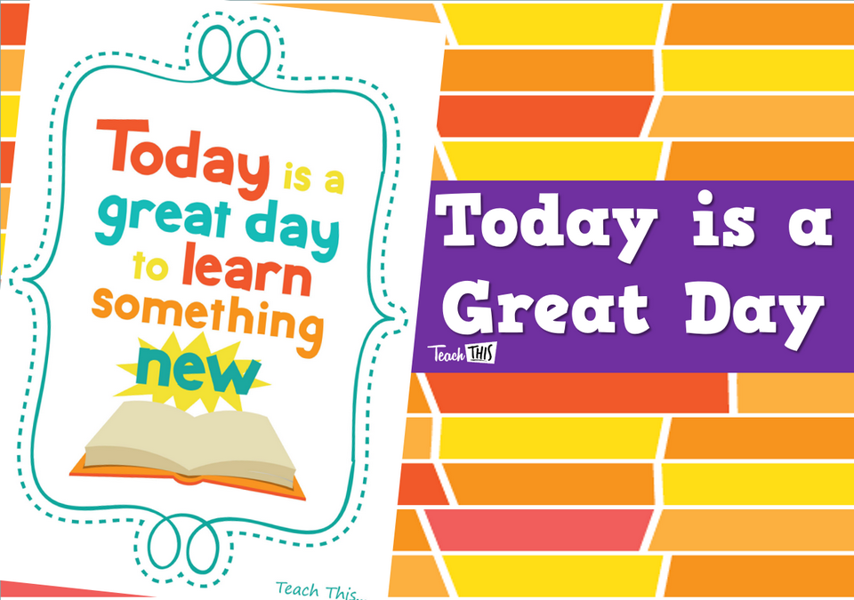 Today is a Great Day - Poster alternate