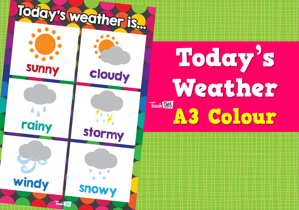 Today's Weather Is - A3 Colour