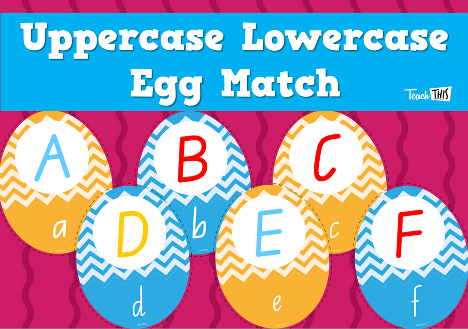 Uppercase Lowercase Egg Match