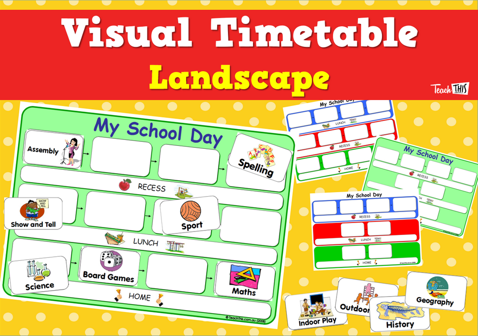 Visual Timetable - Landscape