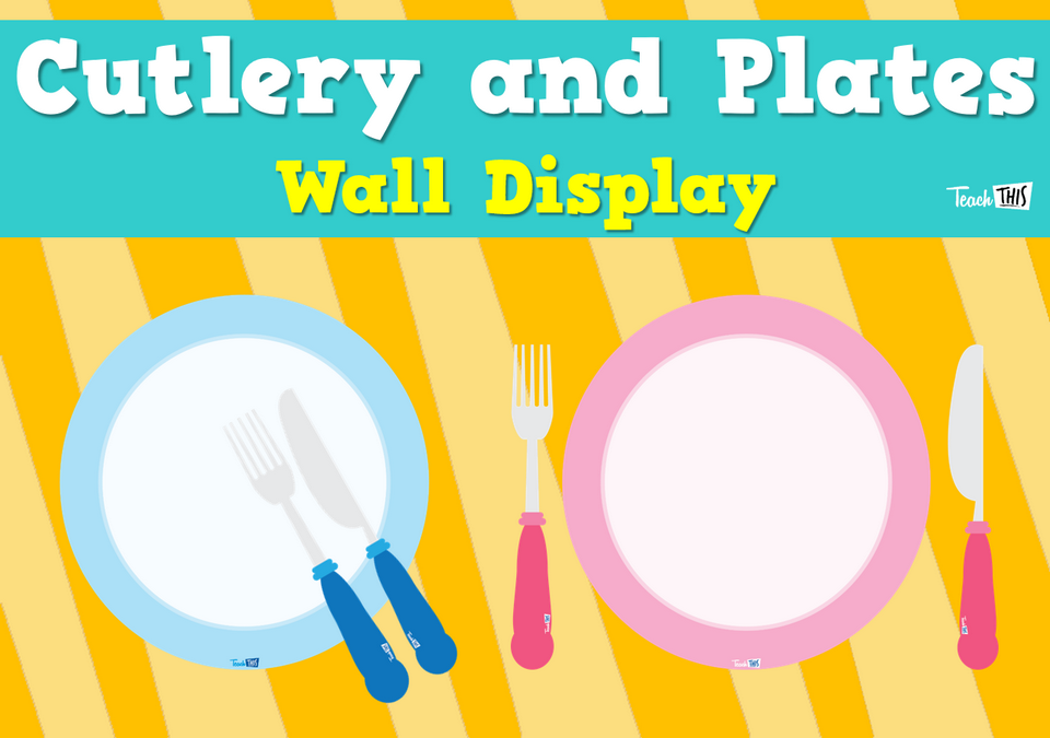Cutlery and Plates -Wall Display