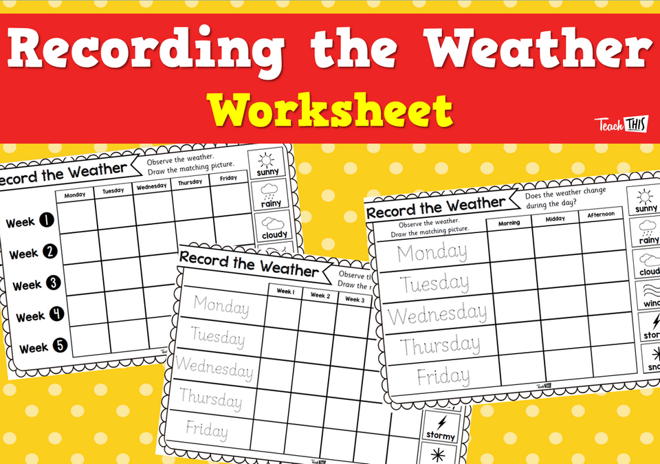 Recording the Weather - Worksheet