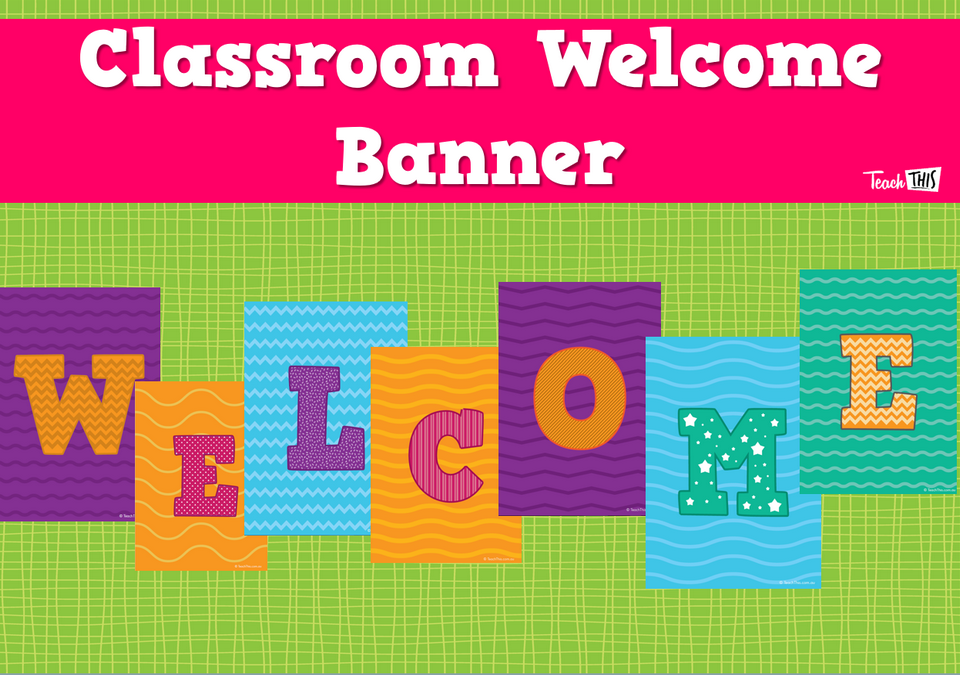 Welcome Banner - White