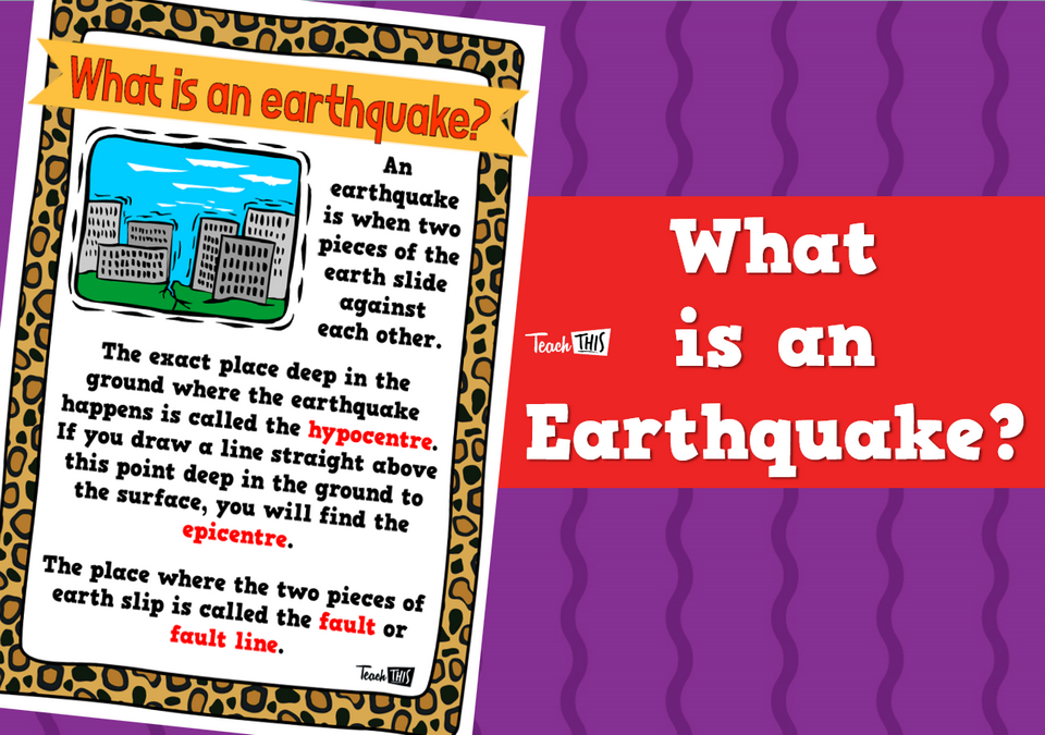 What is an Earthquake - Poster