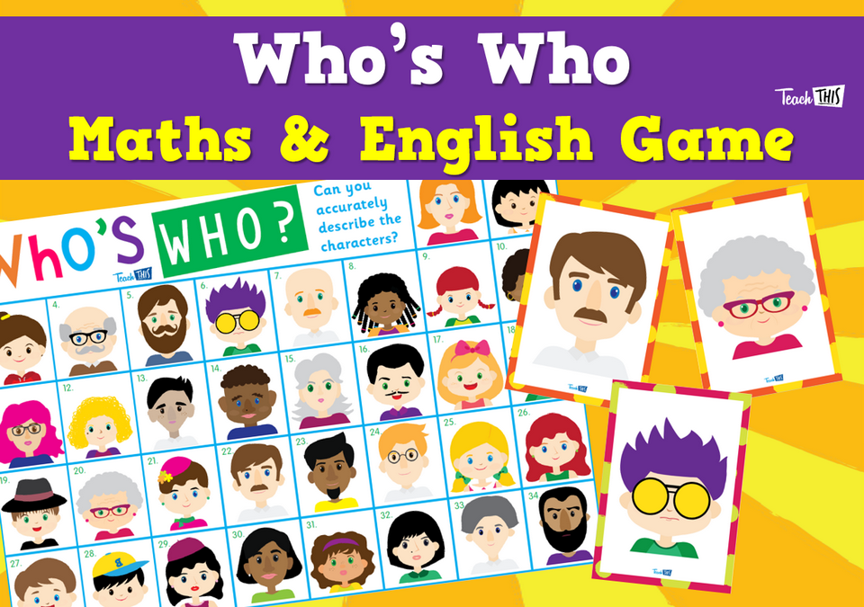 Whos Who Maths & English Game