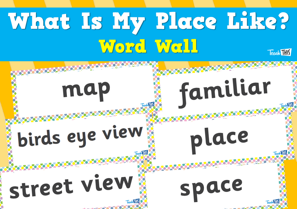 What Is My Place? - Word Wall