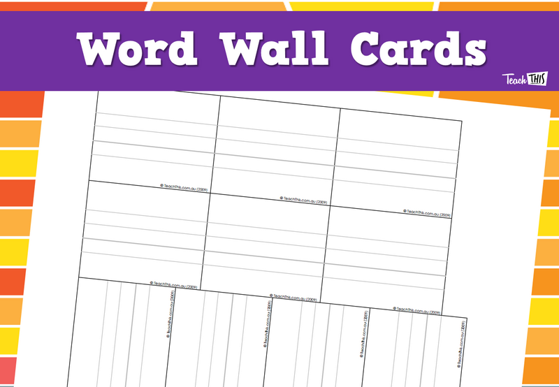 Word Wall Cards