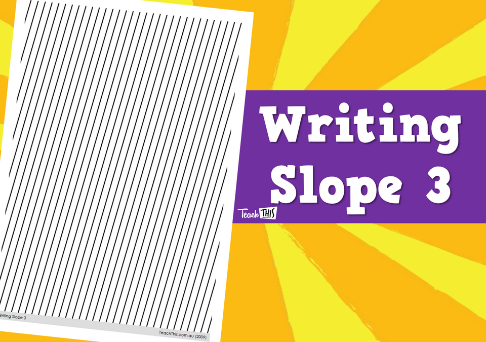 Writing Slope 3