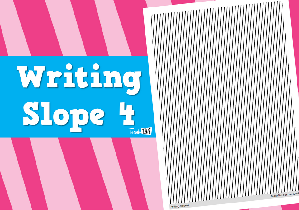 Writing Slope 4