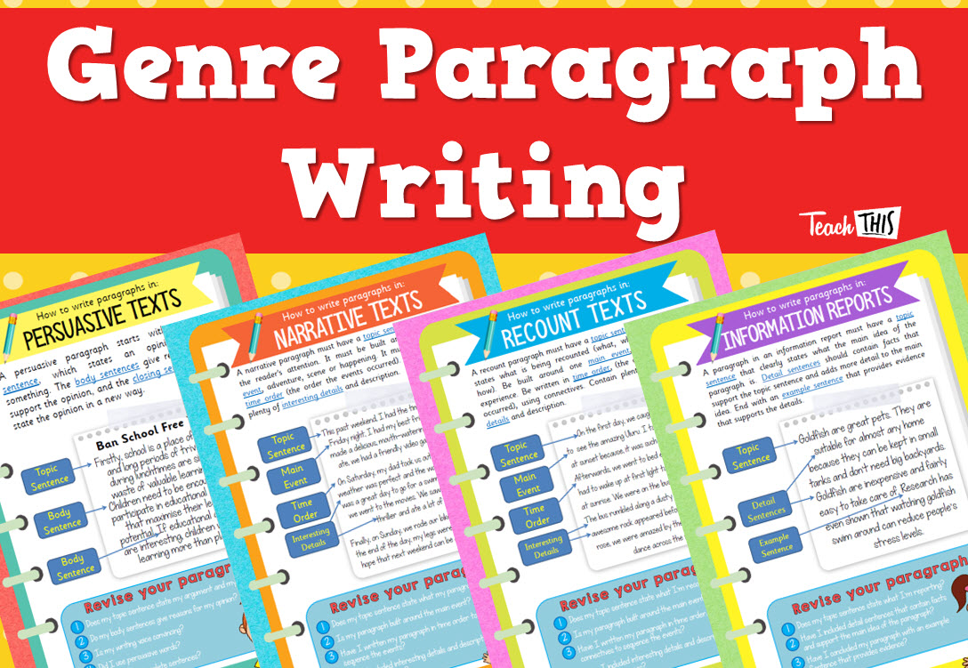 Genre Paragraph Writing  - Posters