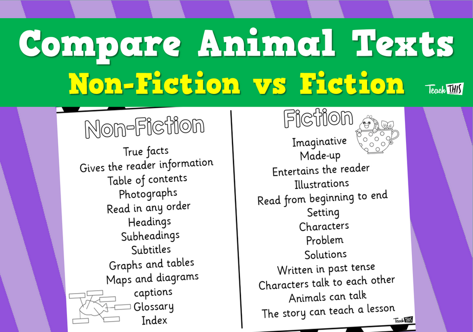 Compare Animal Texts - non-Fiction vs Fiction