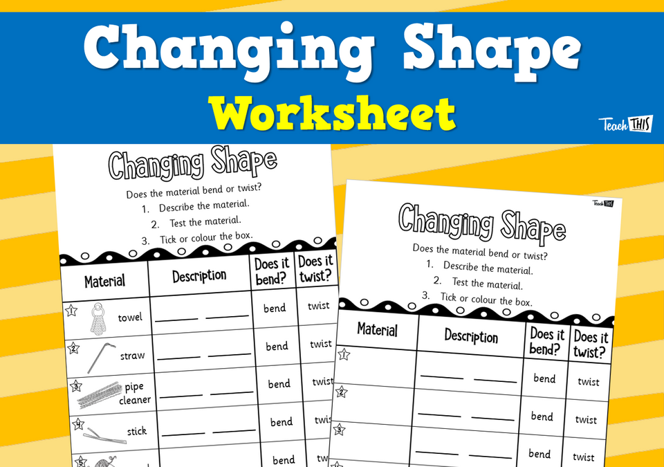Changing Shape - Worksheet