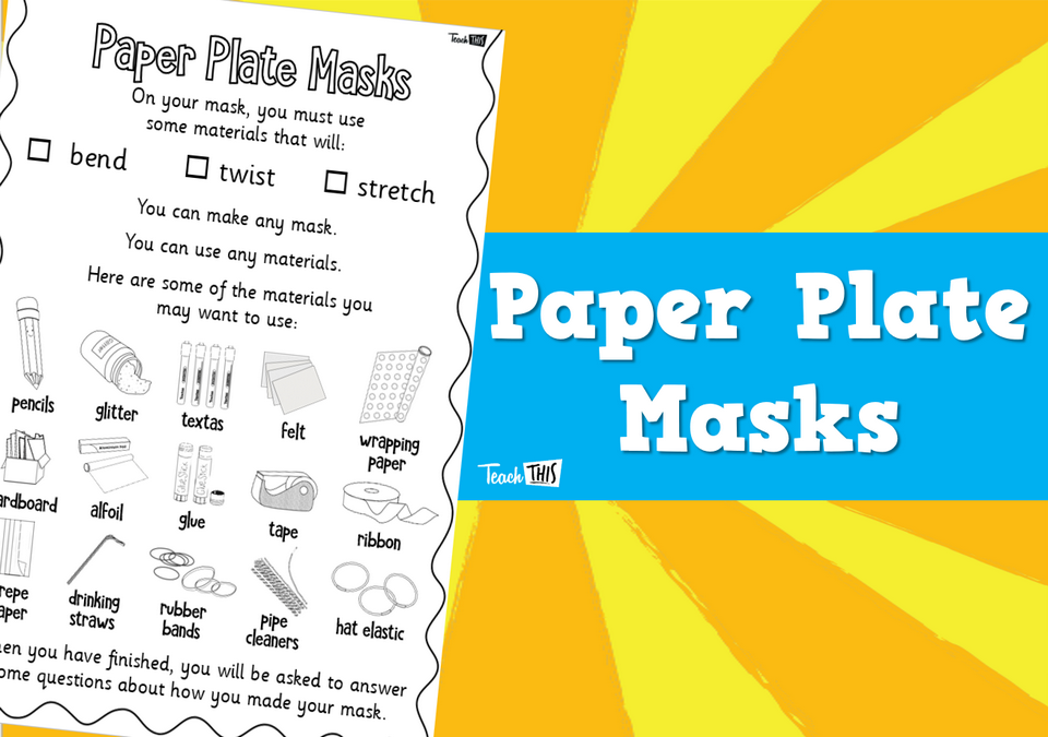 Paper Plate Masks Assessment