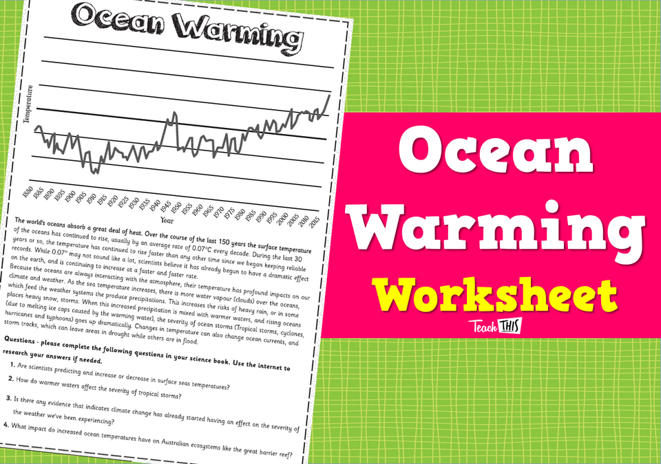 Ocean Warming - Worksheet