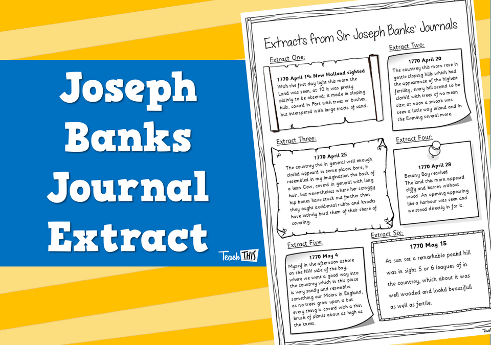 Joseph Banks - Journal Extract
