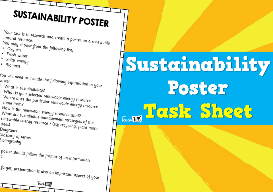 Assessment Task : Sustainability Poster