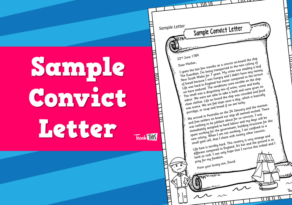 Sample Convict Letter