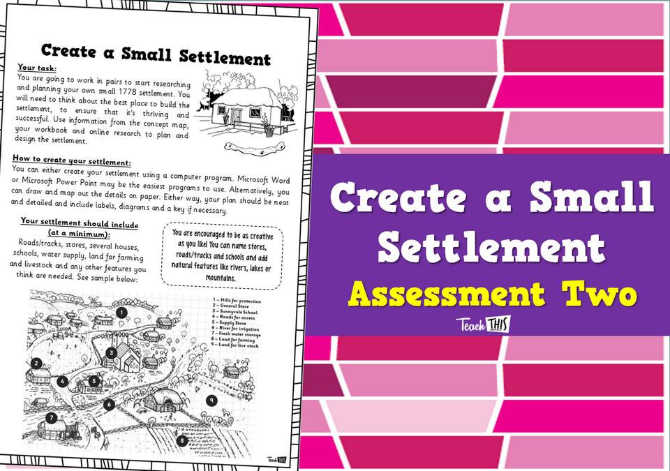 Create a Small Settlement - Assessment Two