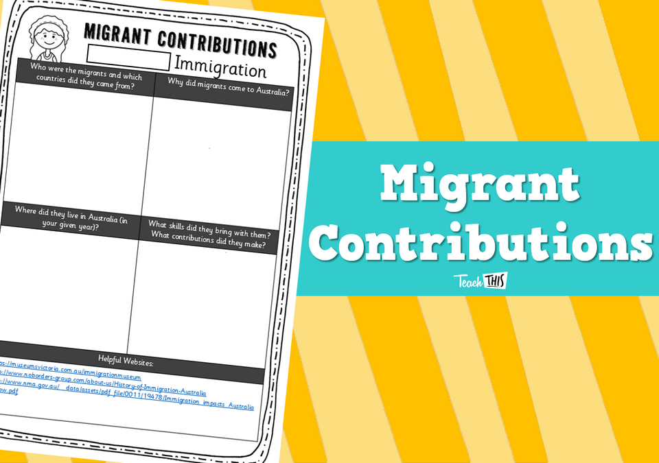 Migrant Contributions - Worksheet