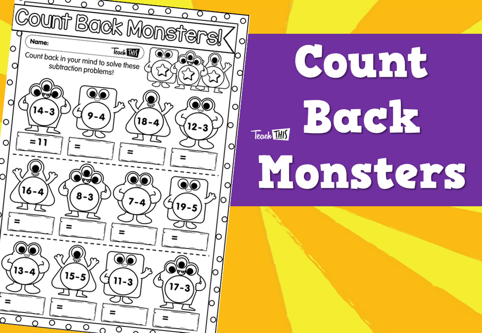 Count Back Monsters