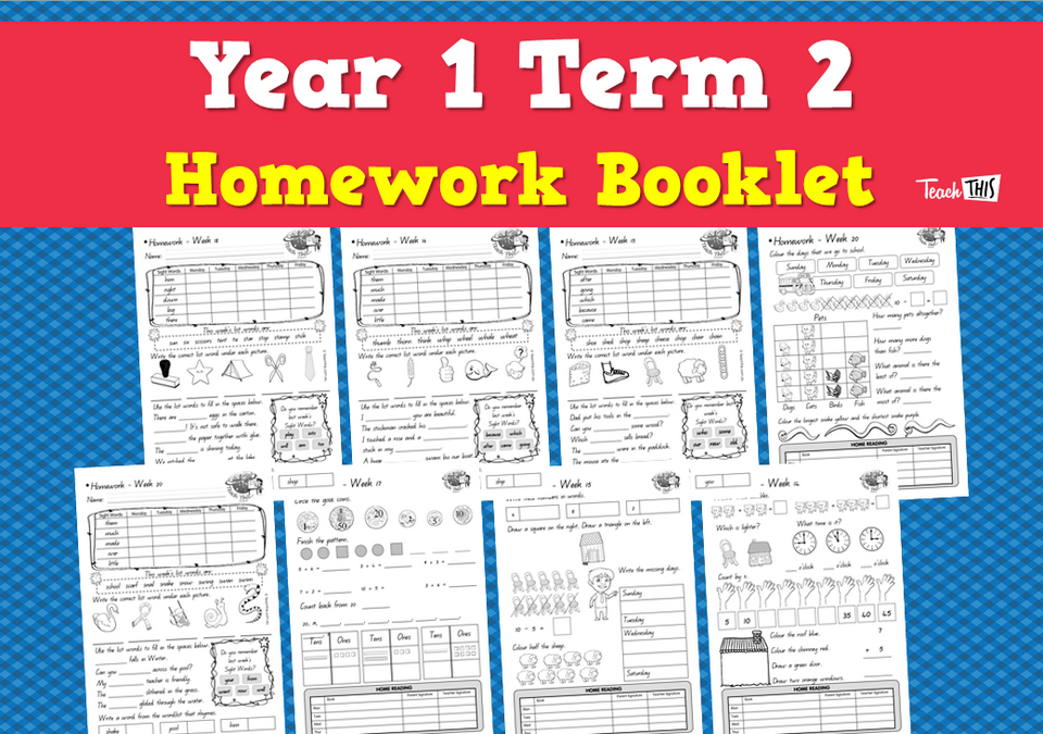 Year 1 Term 2 Homework Booklet
