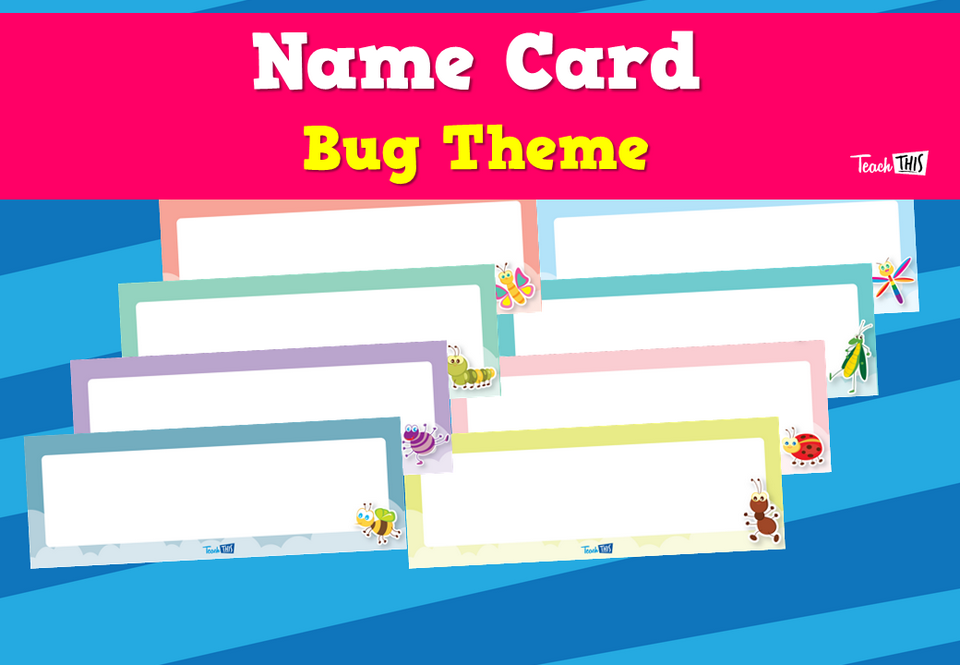 Name Card - Bug Theme