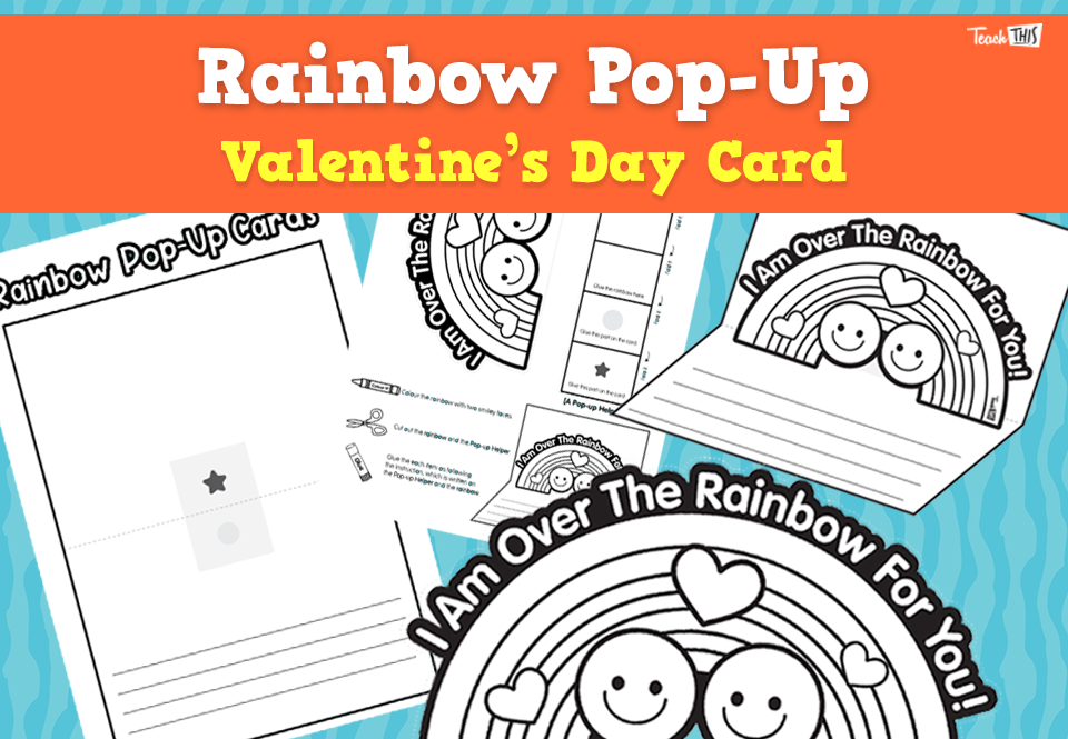 Rainbow Pop Up - Card