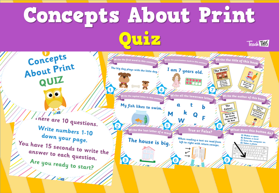 Concepts About Print - Quiz