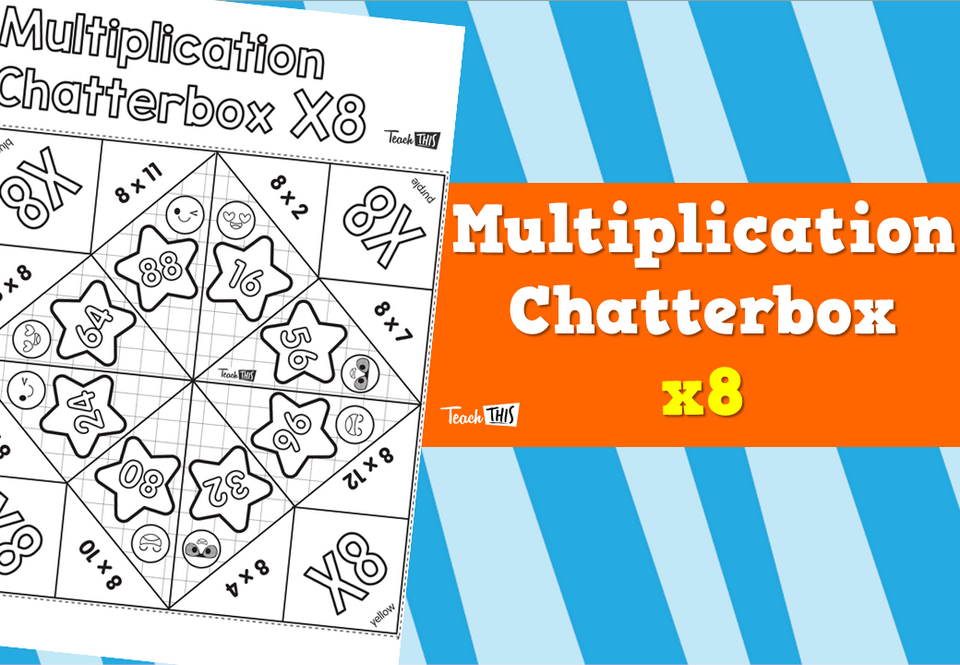 Multiplication Chatterbox 8’s