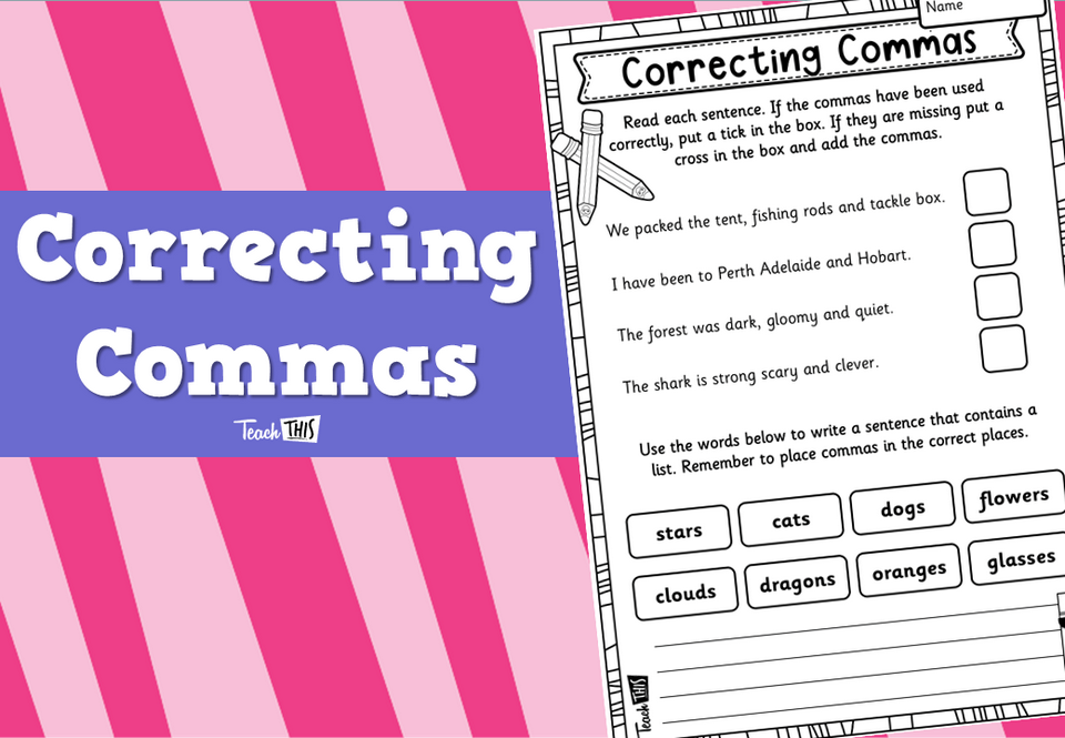 Correcting Commas