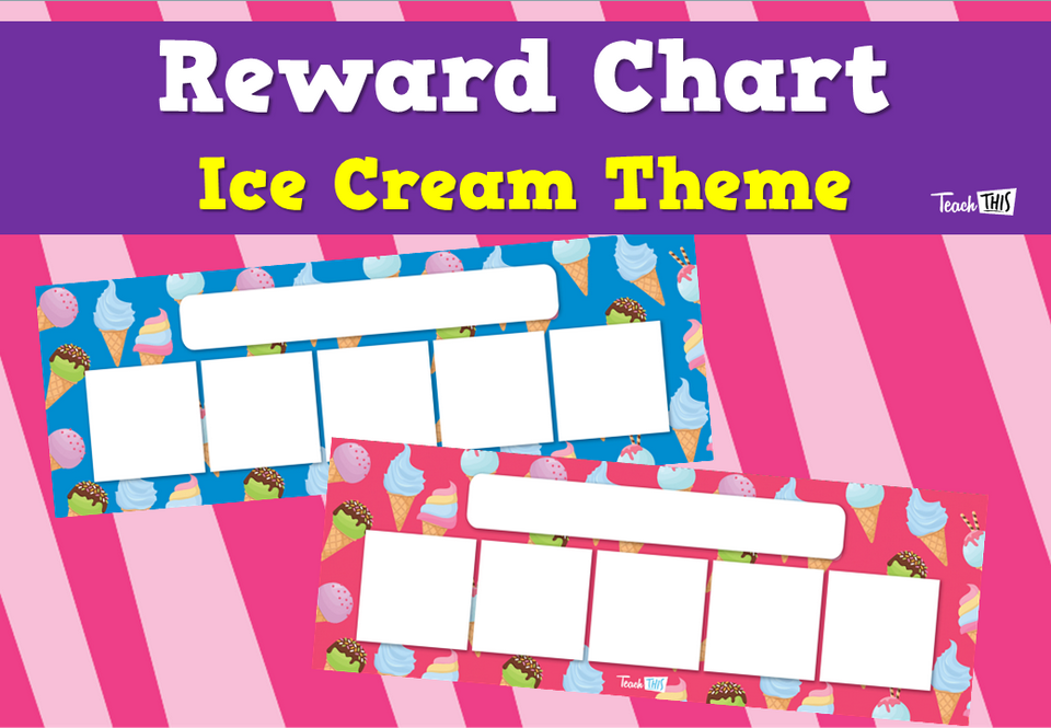 Reward Chart - Ice Cream Theme
