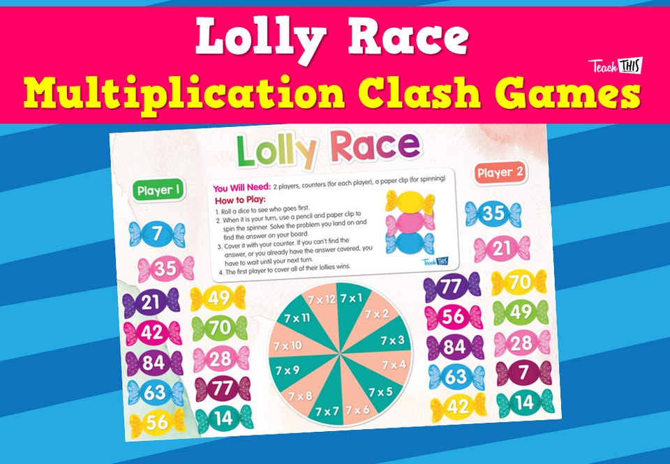 Lolly Race - Multiplication Clash Games