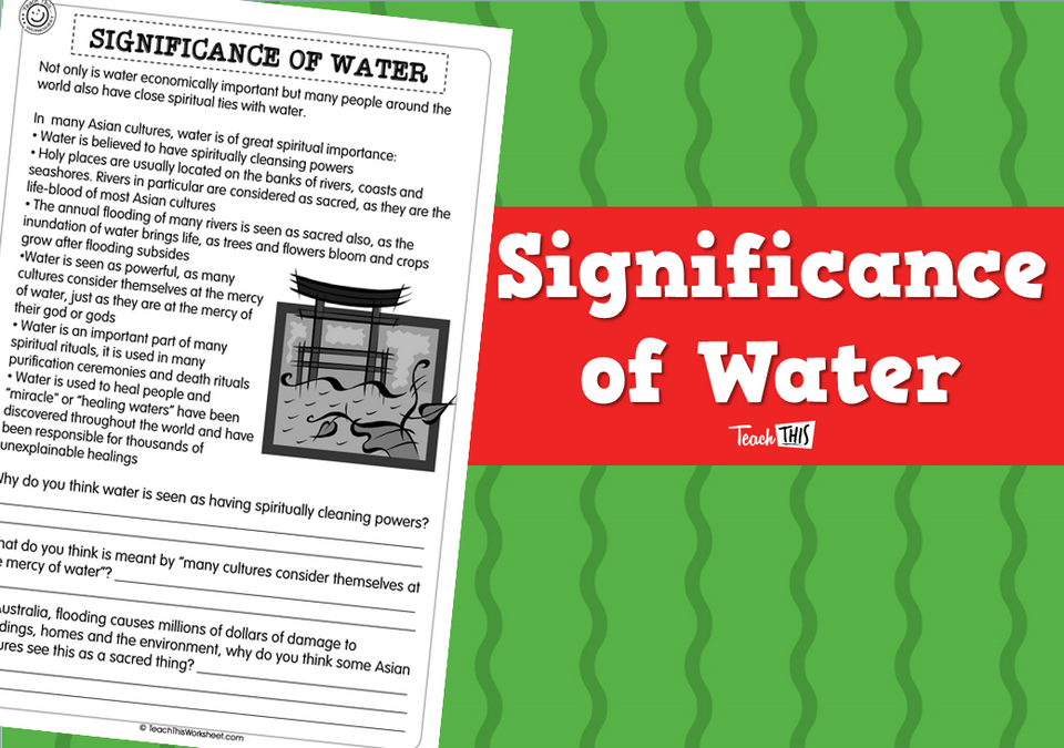 Significance of Water