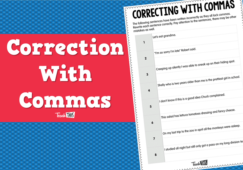 Correcting With Commas
