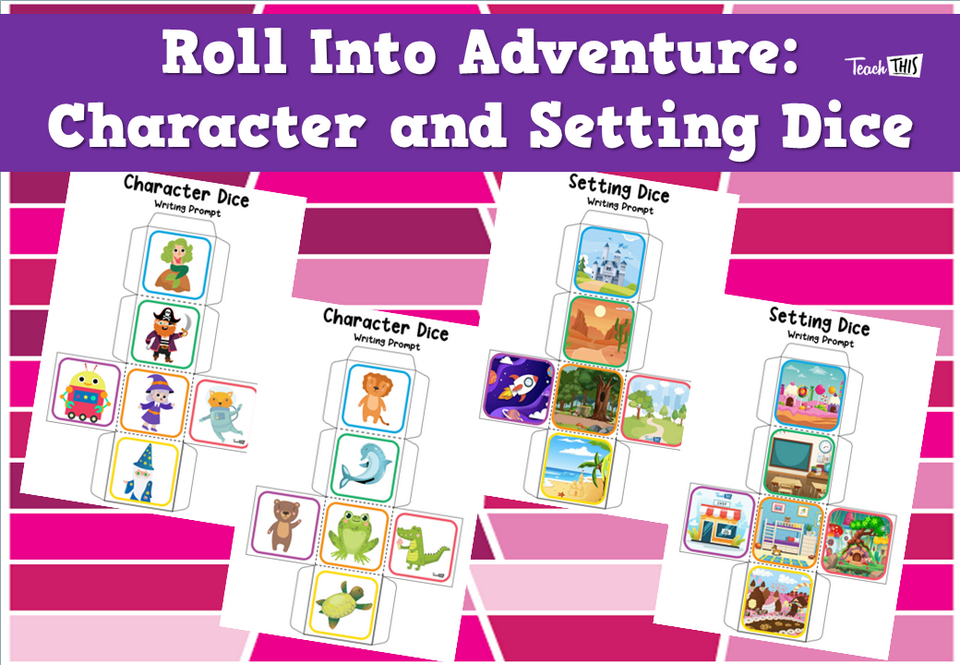 Roll Into Adventure: Character and Setting Dice