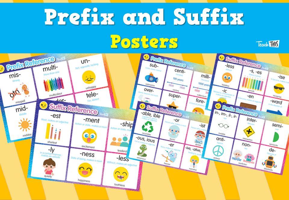 Prefix and Suffix Posters