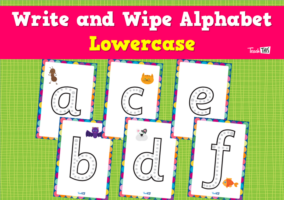 Write and Wipe Alphabet Lowercase