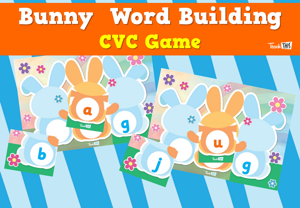 Bunny  Word Building - CVC Game
