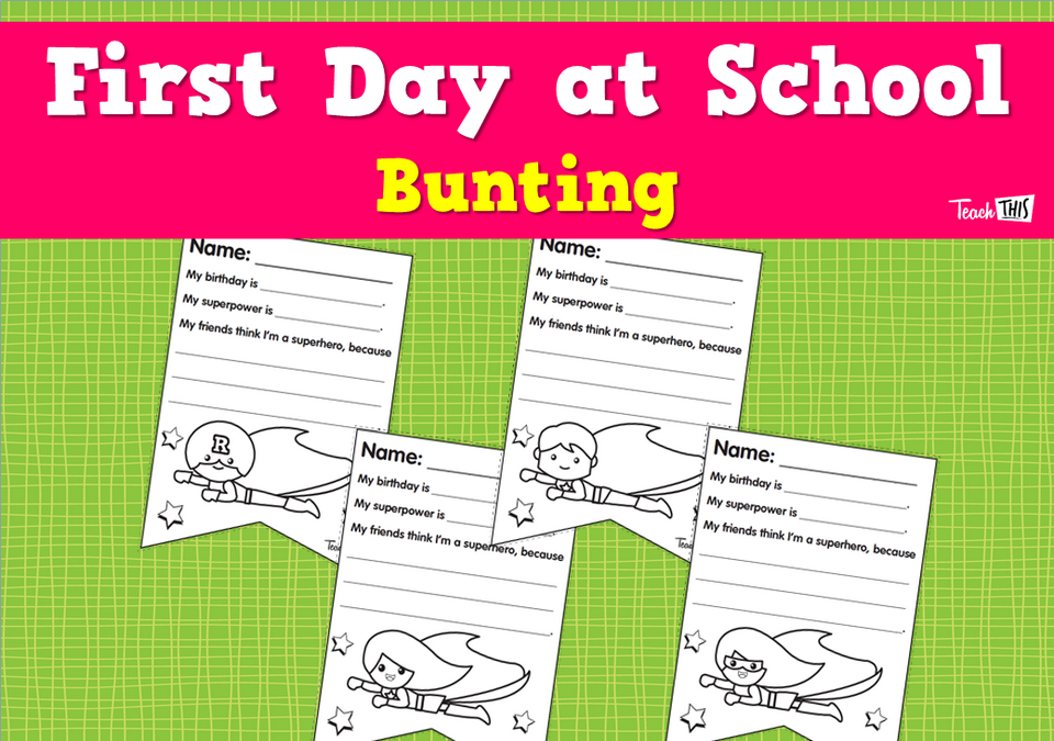 First Day at School Bunting