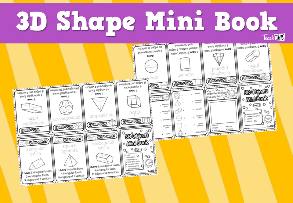 3D Shape Mini Book