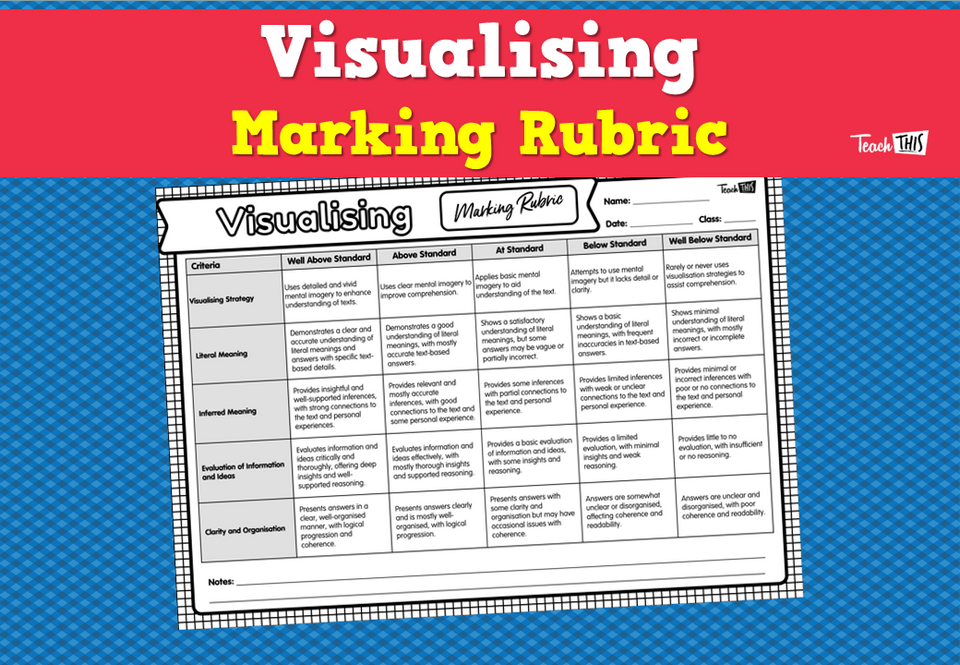 Visualising - Marking Rubric