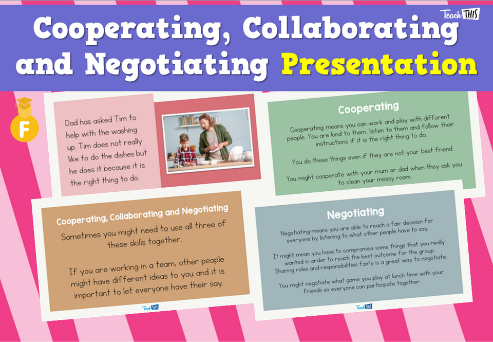 Cooperating, Collaborating and Negotiating - Presentation