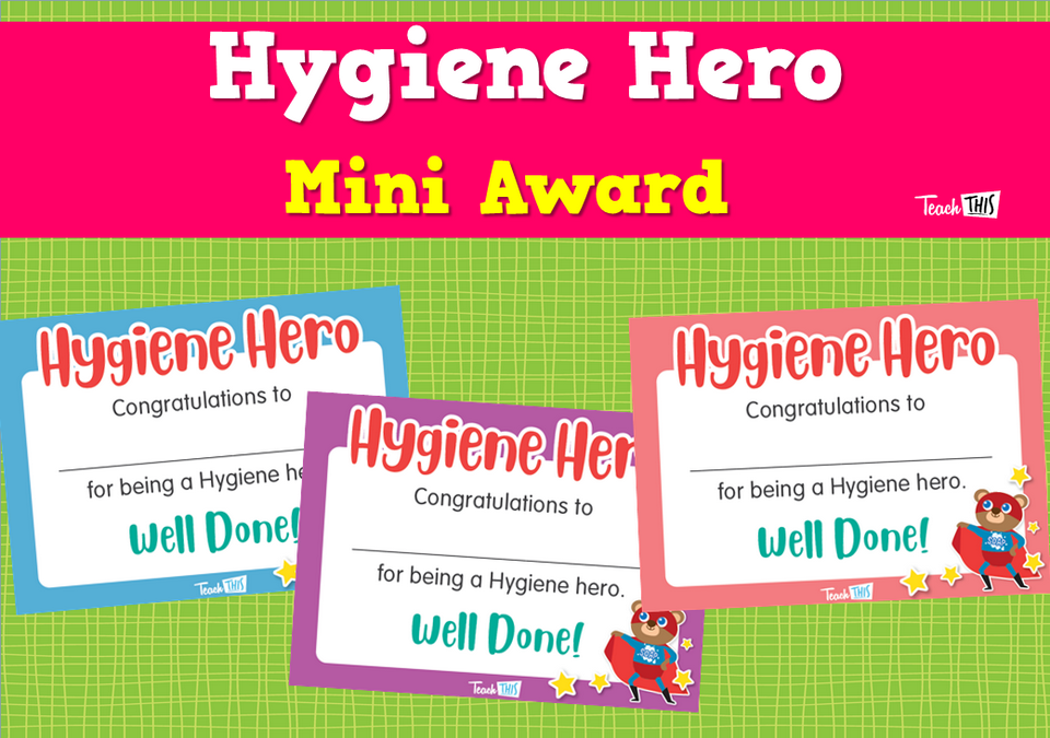 Hygiene Hero Mini Award