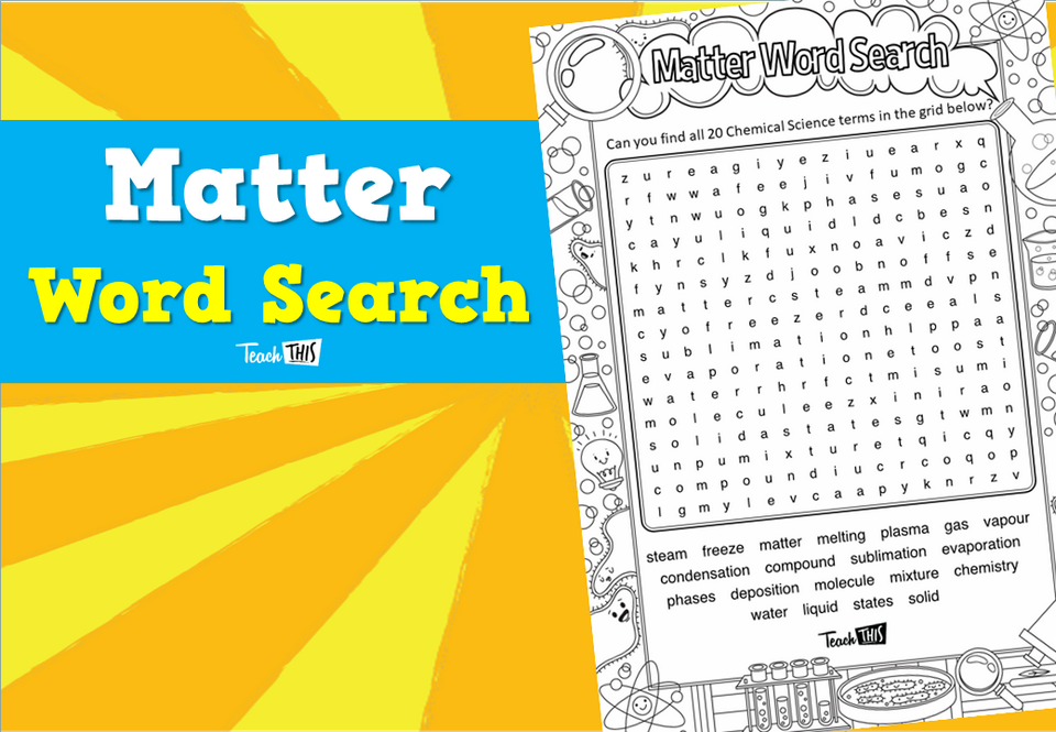 Matter Word Search