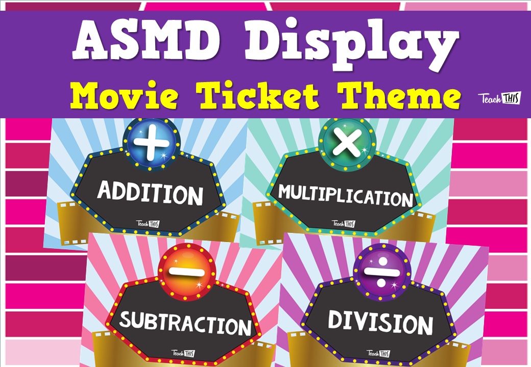 ASMD Display - Movie Ticket Theme