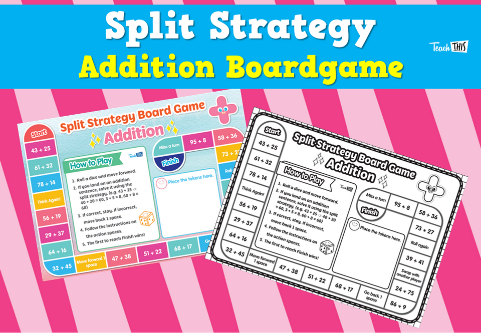 Split Strategy - Addition Boardgame
