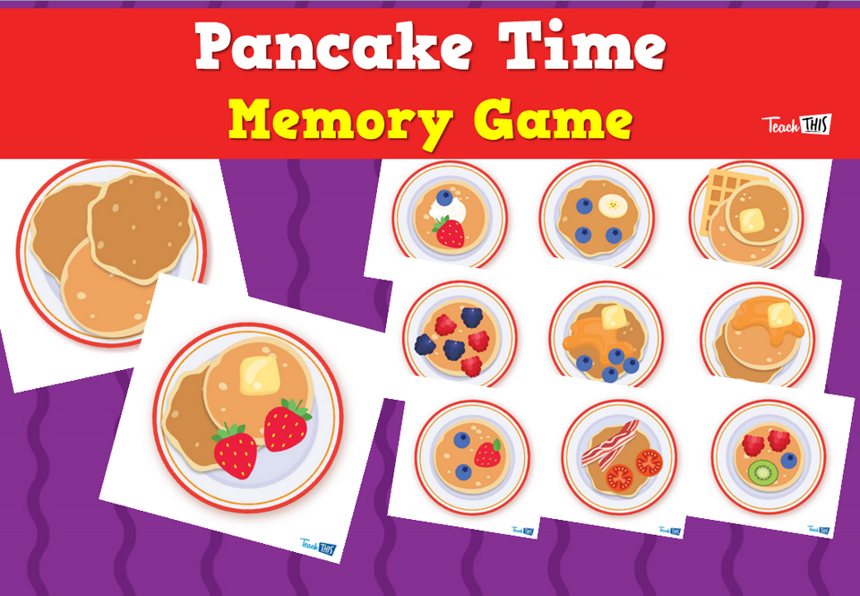 Pancake Time Memory Game