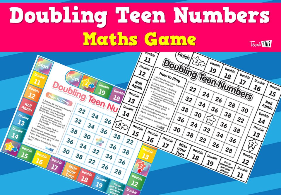Doubling Teen Numbers - Maths Game