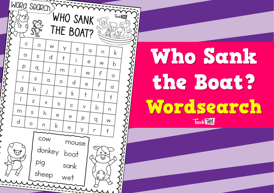 Who Sank the Boat? - Wordsearch