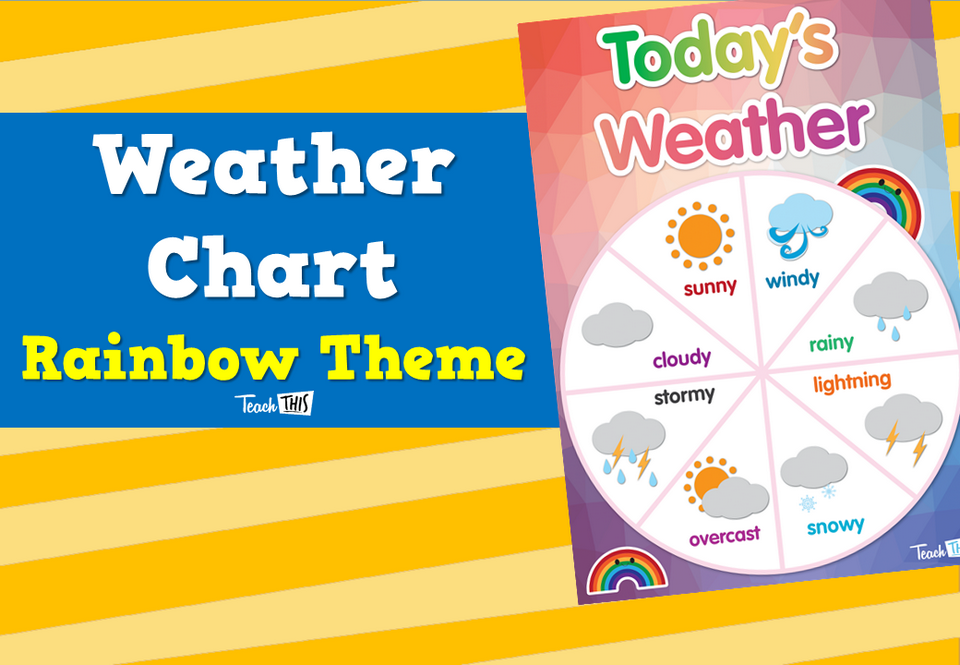 Weather Chart  - Rainbow Theme